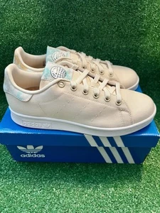 Adidas Sneaker Womens 6 Cream Stan Smith Wonder Laced Up Casual Comfort H03919 - Picture 1 of 6