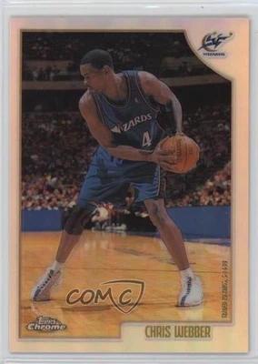 1998-99 Topps Chrome Refractor Chris Webber #180 HOF - Image 1 of 2