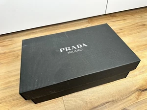 Prada Milano Empty Black Shoe Box w/ Tissue Storage Decor Designer - Picture 1 of 17