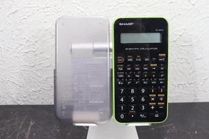 Sharp El-501X Scientific Calculator Lime Green Case - Picture 1 of 5