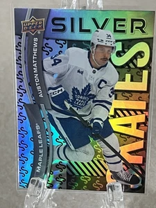 AUSTON MATTHEWS--2024-25 UPPER DECK--SILVER SKATES--MAPLE LEAFS--FREE SHIPPING - Picture 1 of 2