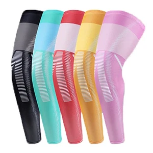 Knee Pads Stretch Breathable Sports Anti Slip Leg Warmer Protective Cover 2 PCS - Picture 1 of 14