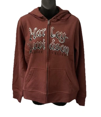 Harley Davidson Women's Polished Zip Up Hooded Sweatshirt 3002763 - Image 1 of 2
