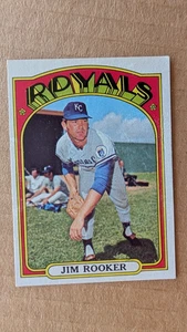 1972 Topps JIM ROOKER Card #742 KANSAS CITY ROYALS - Picture 1 of 2