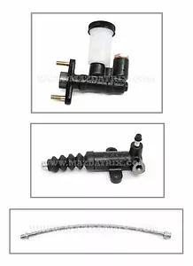 84-85 13B RX7 GSLSE EMBRAGUE MASTER + ESCLAVO + MANGUERA DE ACERO INOXIDABLE - Imagen 1 de 4