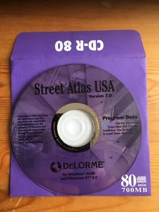 Street Atlas USA Version 7.0 - CD-ROM, DeLorme, Windows 95/98 & Windows NT 4.0 - Picture 1 of 1