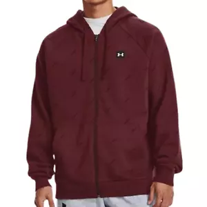 Under Armour Rival Fleece Full-Zip Hoodie Micro Branded Gr. L rot 3773709 - Neu mit Etikett - Bild 1 von 11