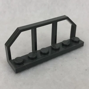 LEGO 6583 Dark Bluish Gray Plate, Modified 1 x 6 with Train Wagon End (x1) - Picture 1 of 2