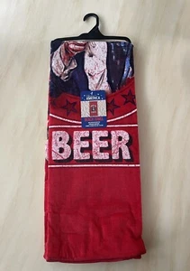 Spirit of America Cotton Blend Patriotic Uncle Sam Graphic Beach Towel 34"x64" - Picture 1 of 3