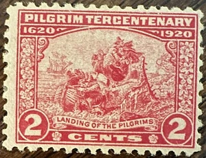 US Stamp #549 MH-OG From the Pilgrim Tercentenary Issue 1920 - Picture 1 of 2