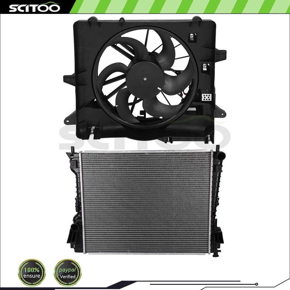 Kit de radiador y ventilador de refrigeración de coche apto para Ford Mustang 2005 2006 2007 2008-2014 Foto 1 de 4