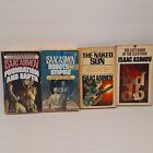 LOT OF 4 PAPERBACK ISAAC ASIMOV BOOKS The Naked Sun 1968, Robots & Empire 1985