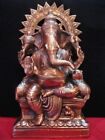 19Big Ganesh Ganesha Statue 326 Kg Handmade Home Decor Art Metal Copper Plated