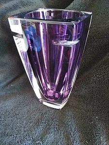 Waterford Kristall Amethyst "Metra" Vase - 7" hoch - Bild 1 von 6