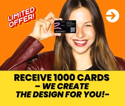 1000 FULL COLOR BUSINESS CARDS | GLOSSY |  FREE DESIGN I FAST FREE SHIPPING - Image 1 of 4