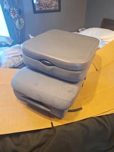 03-05 Ram 1500 2500 3500 Grey Front Cloth Center Console Jump Seat Armrest OEM - Picture 1 of 10