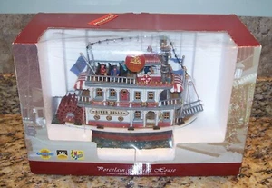2004 Lemax Enchanted Forest River Belle Christmas Village Riverboat 45035 NIB - Picture 1 of 7