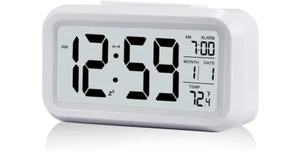 Electric Digital Alarm Clock LED Large Display Battery Backup Snooze - Picture 1 of 9