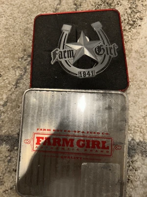 Farm Girl Authentic Brand 1941 Silver Cow Girl Sho Horse Shape Belt Buckle L Foto 1 de 4