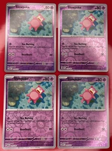 4X Pokémon JCC Slowpoke 079/165 Holo Inverso S&V 151 Tarjeta Inglesa 2023 Casi Nuevo - Imagen 1 de 2
