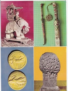 India 1978 A Set of 4 Museum Theme Post Card Issued by India Post - Picture 1 of 2