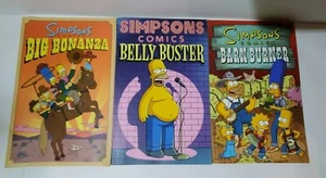 Lote de (3) libros TPB de cómics de Harper Bongo Los Simpson Belly Buster Barn Burner - Imagen 1 de 3