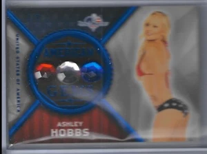2017 Benchwarmer American Gems Card 2/2 Ashley Hobbs Blue Foil SKC - Picture 1 of 2
