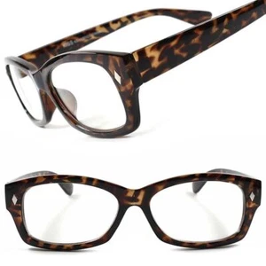 Stylish Tortoise Mens Womens Fashion Clear Lens Eye Glasses Frame - Picture 1 of 4