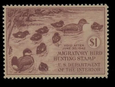 MOMEN: US STAMPS #RW8 DUCK MINT OG NH PSE GRADED CERT XF-90 LOT #74438 - Image 1 of 3