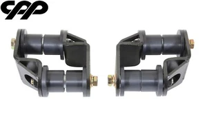 68-74 Chevy Nova CPP 1-3/4" Offset Rear Leaf Spring Shackles Kit For Wide Tires - Picture 1 of 5