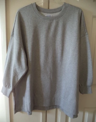 Old Navy Heather Grey Relaxed Tunic Fleece Sweatshirt 2XL 3X 22 24 XXL 2X - Image 1 of 4