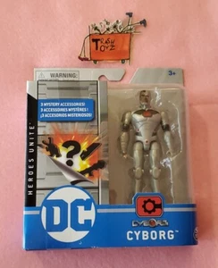 CYBORG ACTION FIGURE SURPRISE ACCESSORIES DC COMIC UNIVERSE SPINMASTER - Picture 1 of 3