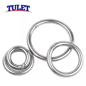 Anillo redondo de acero inoxidable 3 - 12 mm x Ø 15 - 150 mm junta tórica anillo de metal soldado V2A - Imagen 1 de 98