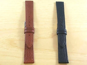 Cinturino vera pelle toro colori disponibili marrone e nero ansa 16mm - Picture 1 of 4