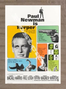 Historic Harper 1966 Movie Advertising Postcard - Bild 1 von 2