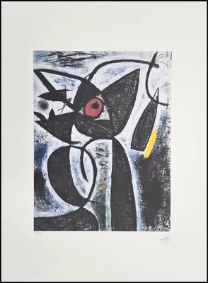 JOAN MIRO * The red Eye * 78 x 57 cm * signed lithograph * limited # 35/150 - Bild 1 von 4