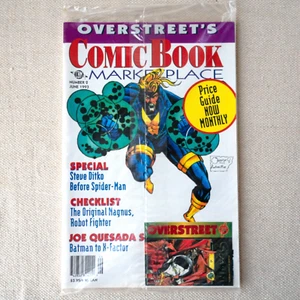 OVERSTREET'S Comic Book Marketplace Magazine #2 June 1993 SEALED w/Spawn Card - Picture 1 of 2