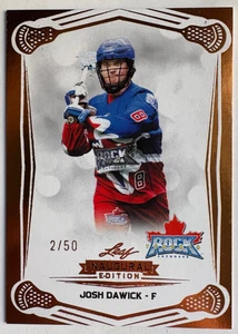 2025 LEAF NATIONAL LACROSSE LEAGUE INAUGURAL EDITION JOSH DAWICK BASE CARD /50 - Picture 1 of 2