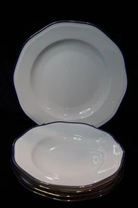 PIRKENHAMMER CARLSBAD KOBALTBLAU GOLDRAND PASTA SERVIERSCHALE 4 EINZELNE SCHALEN - Bild 1 von 5