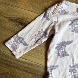 Kate Quinn Baby Girls Clothes SZ 12-18M 2pc Set Organic Cotton Mushroom Outfit - Picture 1 of 14