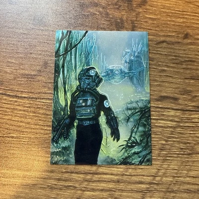 The Fighter Pilot 1996 Topps Star Wars Finest Gold Parallel Refractor Card #31 - Image 1 of 2