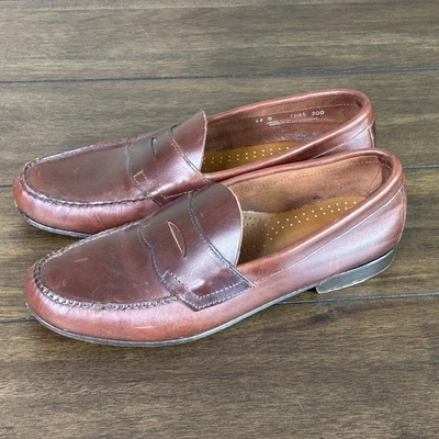 Mocasín G H Bass Weejuns para Hombres Penny Talla 11 D Cuero Borgoña Informal Zapatos sin Cordones Foto 1 de 4