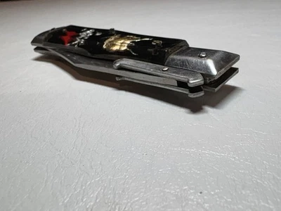 Navaja de Bolsillo Plegable Bisonte Vintage Matador Dragon Hecha en Japón Foto 1 de 4