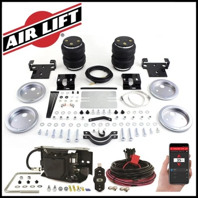 Bolsas de resorte de aire y compresor inalámbrico Air Lift 5000 2001-10 Silverado 2500 3500 Foto 1 de 4