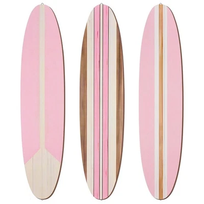3 peças decoração de parede prancha de surf 23,6" x 5,4" decoração de quarto de praia preppy estética... - Imagem 1 de 4