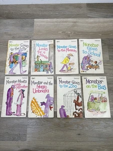 Lot Of 8 Bowmar MONSTER Books Readers Ellen Blance Ann Cook Quentin Blake - Picture 1 of 17