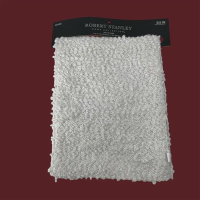Robert Stanley Boucle Table Runner White Plush Cozycore Decor 14x72 Farmhouse - Image 1 of 4