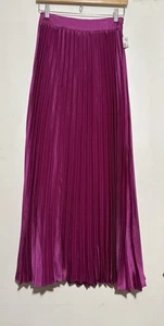 Flying Tomato Pleated Fuchsia Maxi Skirt Size S - Picture 1 of 7