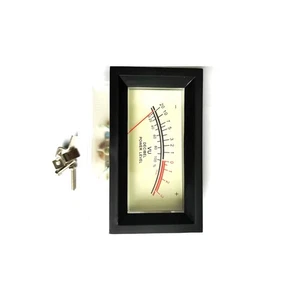 1pc SD-740 Panel VU Meter 510uA 650Ω 80x60mm 12V Amber Lamp with Black Frame - Picture 1 of 6