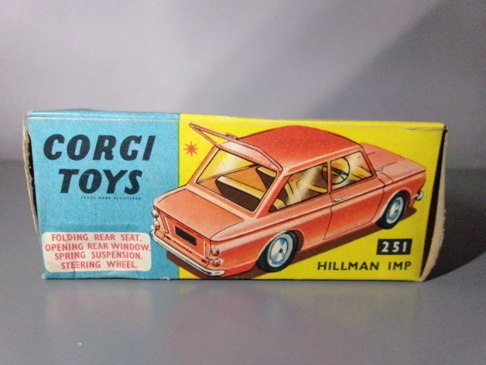 CORGI TOYS.  Hillman. Imp  scala 1/43 made in England EMPTY BOX - Immagine 1 di 3